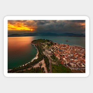 Sunset at Nafplio Sticker